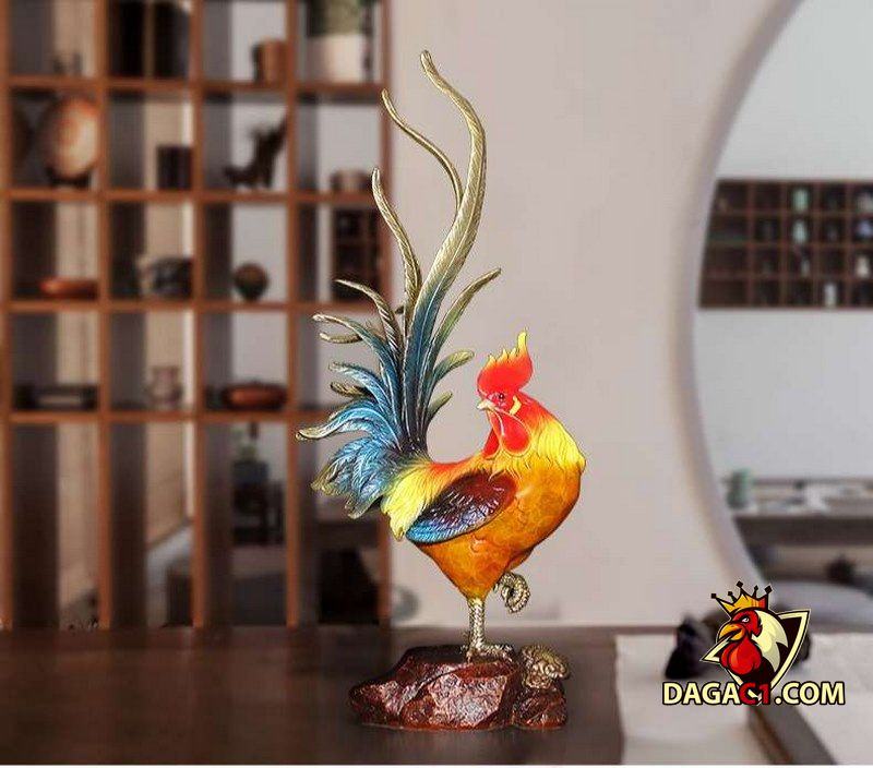 gà phong thủy đá