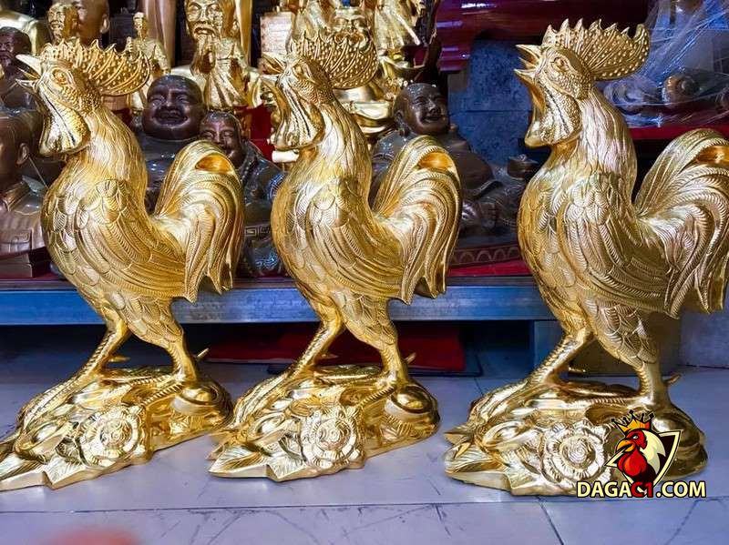 gà phong thủy đá