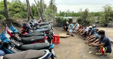 Đối tượng tham gia đá gà tại Long An thời điểm bị công an vây bắt